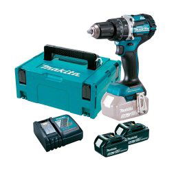 DHP484RTJ Taladro combinado Makita con motor BL a batería 18V 5.0 Ah.