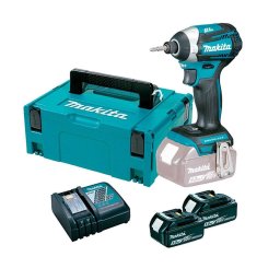 DTD154RTJ Atornillador de impacto Makita 175 Nm BL 18V 5Ah con MakPac