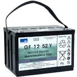 Batería de gel 12 Voltios 52 Amperios Sonneschein GF12052YO 261x170x178mm