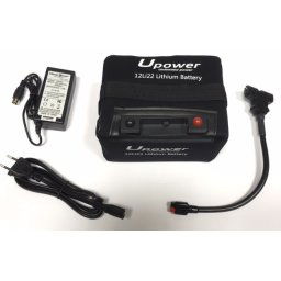 Batería de litio para carro de golf 12v 22ah Upower 12LI22 + Kit de carga para 36 hoyos