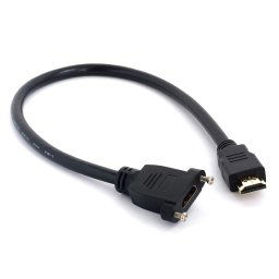 CABLE HDMI MACHO A HEMBRA DE PANEL 40cm