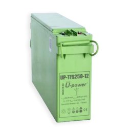 Batería solar de plomo AGM frontal U-POWER 12V 250Ah