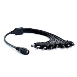 CABLE ALIMENTACION HEMBRA A 8 MACHOS 5.5x2.1mm
