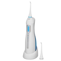 Proficare MD 3026 - Irrigador bucal portátil inalámbrico, tanque de agua 150ml, 3 modos de limpieza, IPX7, batería litio 1500mAh, carga por inducción