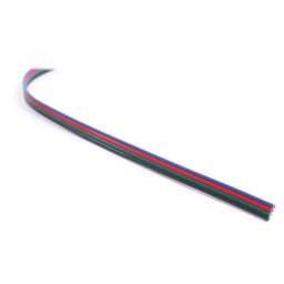 CABLE PLANO 4 VIAS LED RGB FLAT 24AWG