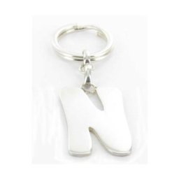 LLAVERO DE PLATA LETTERS "N"