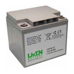 Batería LiFePO4 Liven Battery LVIF40-12 12.8V 40Ah