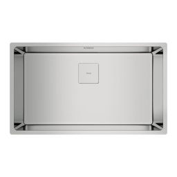 TEKA Fregadero bajo encimera y sobre encimera FLEXLINEA RS15 71.40 3œ SQ C/REB SF. 115000011, Una cubeta, Inoxidable. Para mu