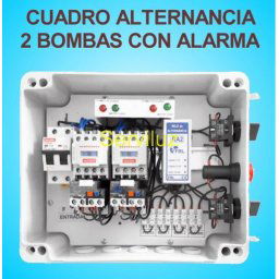 Cuadro de Alternancia para 2 bombas Monofasico 230V y 1.5 HP con Alarma