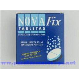 NOVAFIX TABLETAS LIMPIEZA PROTESIS DENTAL 32 TAB [BP] 383067 NOVAFIX TABLETAS EFERVESCENTES - LIMPIEZA PROTESIS DENTAL (32 TABLETAS )