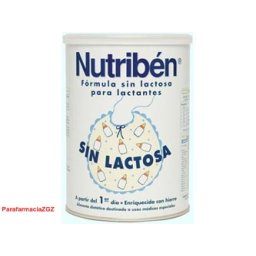 NUTRIBEN SIN LACTOSA 400 G LATA NEUTRO [BP] 202325 NUTRIBEN SIN LACTOSA - (400 G 1 LATA NEUTRO )