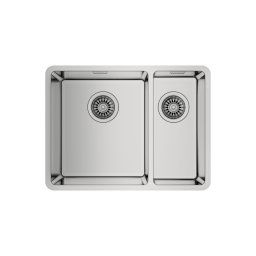 TEKA Fregadero bajo encimera BE LINEA RS15 2C 580 3œ C/REB SF. 115030008, Una cubeta y media, Inoxidable