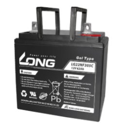 Batería para scooter eléctrico 12V 62Ah Long LG22NF305