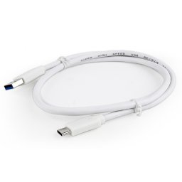 CABLE USB 3.0 A USB-C MACHO BLANCO 1m