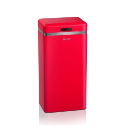 Swan Retro SWKA4500RN Cubo Basura Sensor de Apertura Automática, Metálico, Capacidad 45 Litros, Diseño Vintage, Rojo