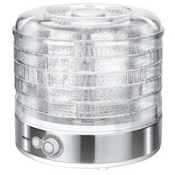 MPM MSG-11 Deshidratador alimentos, frutas y verduras, control de temperatura (35°C-70°C), 5 bandejas libres de BPA de 31cm ajustable en altura, 500W