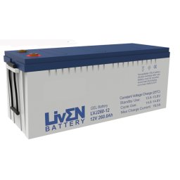 Batería de gel LVJ260-12 Liven Battery 12V 260Ah ( 520 x 268 x 220 mm )