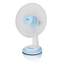 MPM MWP-16 Ventilador Portátil de Sobremesa Oscilante, 3 Velocidades, 34cm, Blanco, 40W
