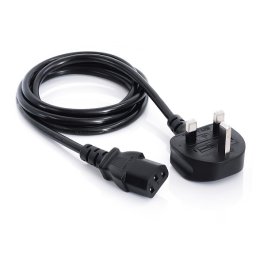 CABLE ALIMENTACION UK A IEC C13 HEMBRA 1.8m