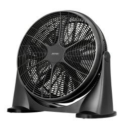 MPM MWP-18 Ventilador suelo industrial circulatorio silencioso oscilante 360°, 3 velocidades, 53cm, negro, 90W