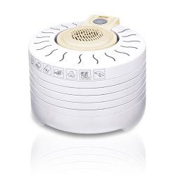 MPM MSG-03 Deshidratador de Alimentos Eléctrico, 4 Bandejas expansibles de 28 cm, frutas, setas y verduras, 250W