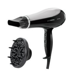 MPM MSW-14 secador de pelo profesional + Difusor, 2 ajustes de Velocidad, 3 Temperaturas, Botón Aire Frío, 2000W