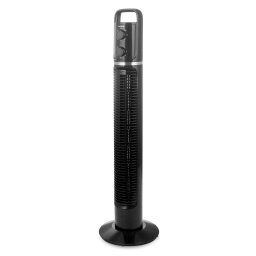 briebe TFN-122988 Ventilador de Torre, Temporizador hasta 120 Minutos, Portátil, Oscilante 70º, 3 Velocidades, 81cm, Negro