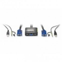 DATA SWITCH KVM 2 PUERTOS USB LEVEL ONE - Inside-Pc