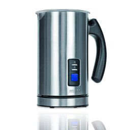 MPM MKW-03M Espumador de Leche Automático Batidor de leche Eléctrico 500W Vaporizador y Calentador Leche 500 ml Hace Espuma en Caliente/Frío, Tapa Transparente, Acero Inoxidable