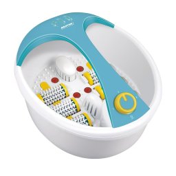 MPM MMS-03 Masajeador de Pies con Agua, Bañera Spa Hidromasaje para Pies, Pediluvio, Masaje de Burbujas por Vibración, Baño de Pies con Masaje y Calefacción, Infrarrojos, Contenedor para Sales, 90W