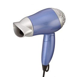 MPM SS-1205 Secador Pelo de Viaje, Plegable, Compacto, 2 Niveles de Velocidad, Boquilla Concentradora 360º, 1200W, Azul