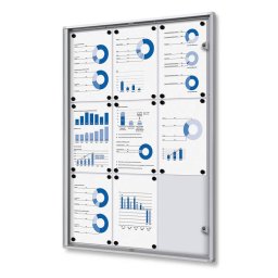 Vitrina económica para 9 DIN A4