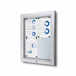 Vitrina de exterior ignífuga para 4 DIN A4