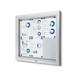 Vitrina de exterior ignífuga para 6 DIN A4