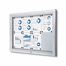 Vitrina de exterior ignífuga para 8 DIN A4