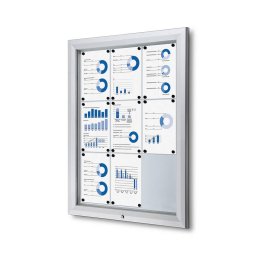 Vitrina de exterior ignífuga para 9 DIN A4