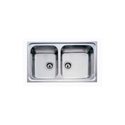 TEKA Fregadero sobre encimera CLASSIC 2C 86 3œ C/S/REB SF. 10119021.. Inoxidable. Dos cubetas.