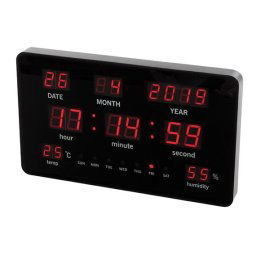 RELOJ PARED CON TEMPERATURA Y HUMEDAD