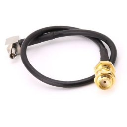 CABLE SMA HEMBRA A TS9 MACHO ACODADO 0.15cm