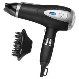 Proficare HT 3047 Secador de Pelo Profesional Iónico, 3 Niveles Temperatura, 2 Velocidades, Boquilla Concentradora 360º, 2200W, Negro
