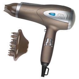 Proficare HT 3047 Secador de Pelo Profesional Iónico, 3 Niveles Temperatura, 2 Velocidades, Boquilla Concentradora 360º, 2200W, Marrón