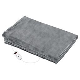Proficare WZD 3061 Manta Eléctrica Grande Térmica, 130 x 180 cm, Mando Pantalla Led, Apagado Automático, 10 Niveles Potencia, Lavable, 180 W