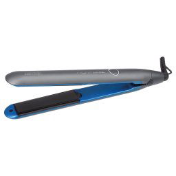 Proficare HC 3072 Plancha Pelo Profesional, Placas Cerámicas Turmalina, Distribución Uniforme Temperatura, Tecnología Iónica, Gris/Azul, 35W