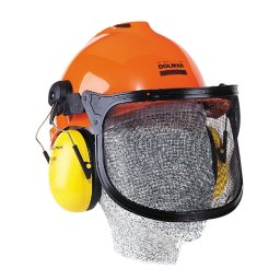 Casco de protección Makita con rejilla y auriculares