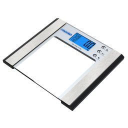 Mesko MS8146 Báscula de Baño Digital Bioimpedancia, Análisis Corporal, IMC, Grasa, Peso Óseo, Músculo, Agua, Alta Precisión hasta 180Kg, Vidrio Templado y Acero Inoxidable, Apagado Automático