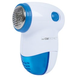 Clatronic TC 3758 Quitapelusas Minilimpiador Textil, Elimina pelotillas de la Ropa, Cuchillas Acero Inox, Depósito Extraible, Pilas