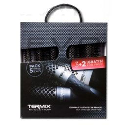 Termix Pack Profesional 5 cepillos Evolution Plus. Cabello grueso