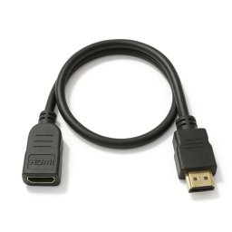 CABLE HDMI MACHO A HEMBRA 2.0 4K 0.5m