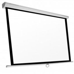 Pantalla Manual Videoproyector Pared y Techo Phoenix 135" Ratio 1:1 - 16:9 - 4:3 - 2.4m x 2.4m Posicion Ajustable - Inside-Pc