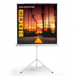 Pantalla Videoproyector Manual con Tripode Phoenix 80" Ratio 1:1 - 4:3 - 16:9 1.45m x 1.45m Posicion Ajustable - Super Resistent